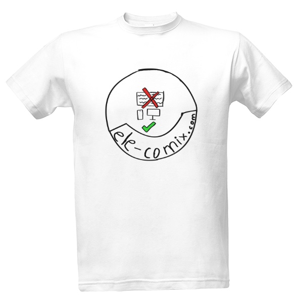 Tričko s potiskem ele-comix merch 